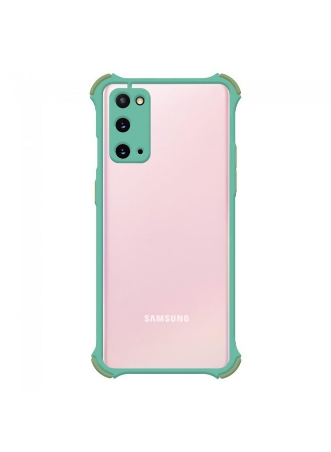 MARGOUN Anti-Drop Bumper Gorilla Frosted Case Cover For Samsung Galaxy S20 Light Blue - Image 1