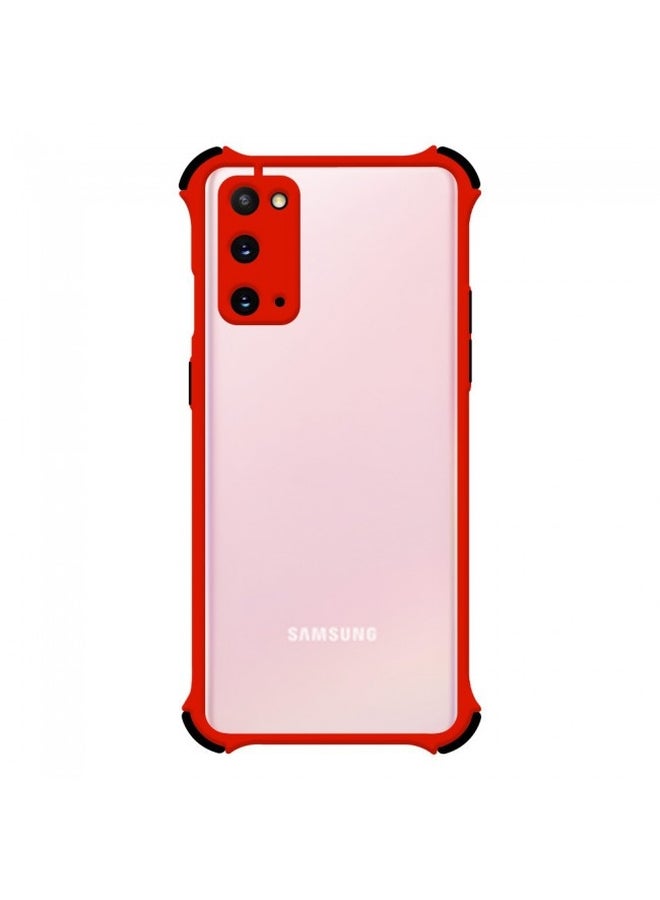 MARGOUN Anti-Drop Bumper Gorilla Frosted Case Cover For Samsung Galaxy S20 Red - Image 1