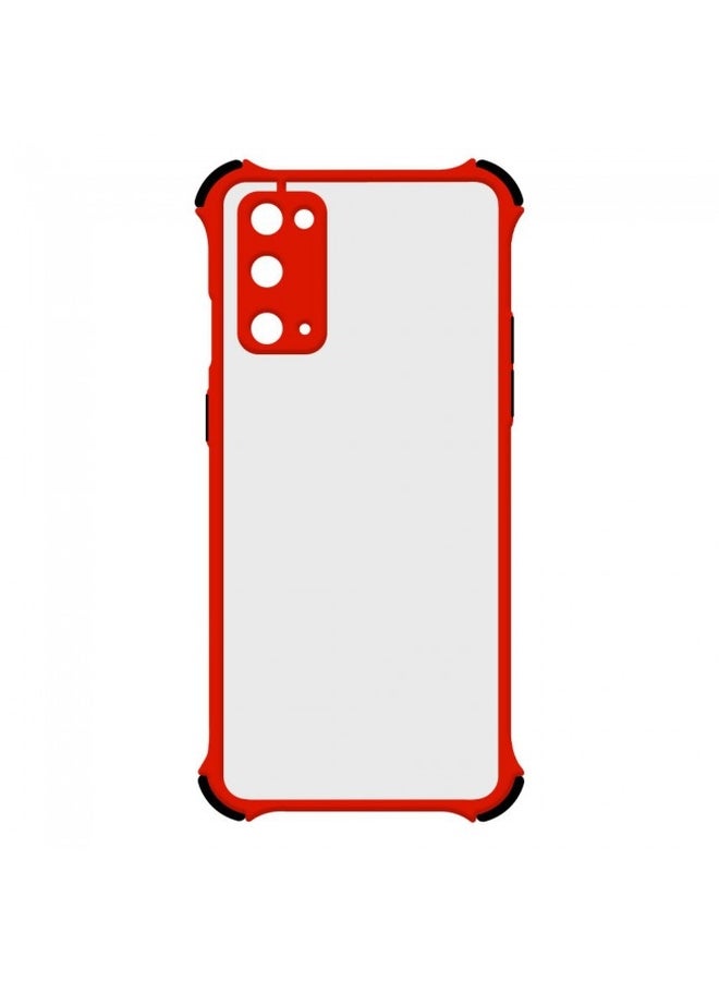 MARGOUN Anti-Drop Bumper Gorilla Frosted Case Cover For Samsung Galaxy S20 Red - Image 3