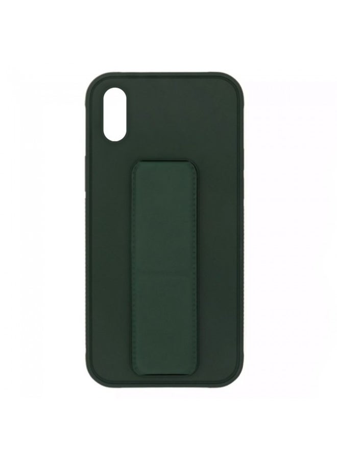 MARGOUN Protective Case Cover With Finger Grip Stand For iPhone XS Max Green - Image 3