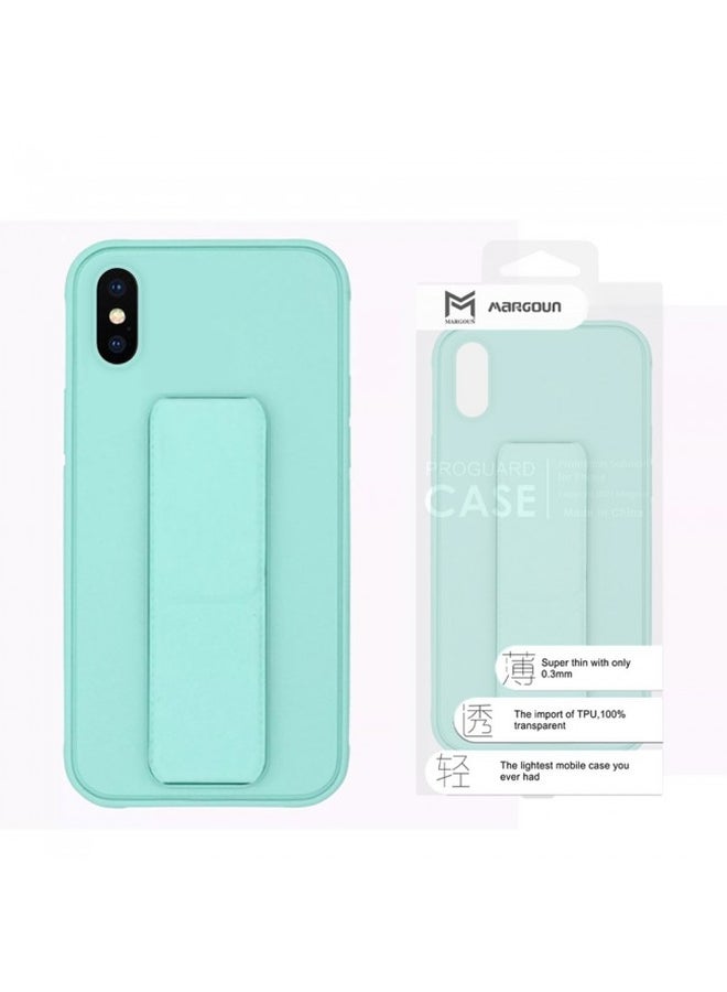 MARGOUN - Protective Case Cover With Finger Grip Stand For iPhone XS Max Green - Image 1
