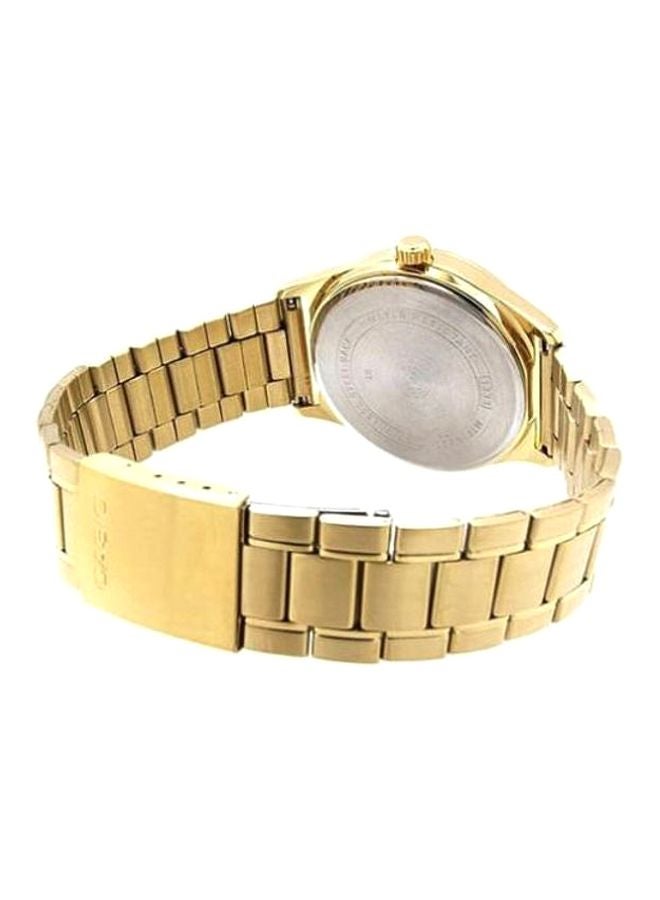 كاسيو ساعة يد رسمية بعقارب طراز MTP-V006G-9B - قياس 30 مم - لون ذهبي للرجال - Image 2