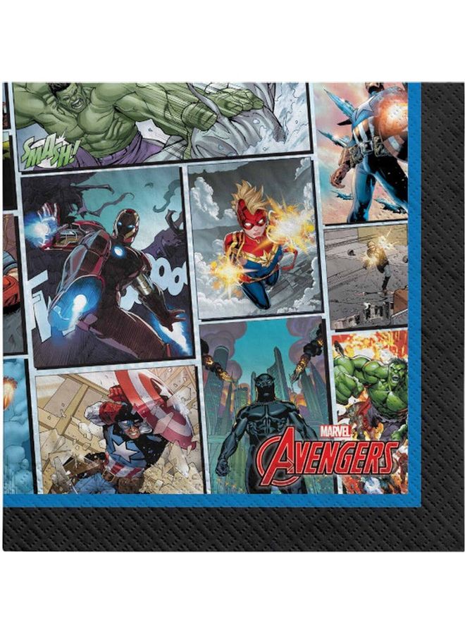 Amscan Avengers Power Unite Beverage Napkin 16Pcs 