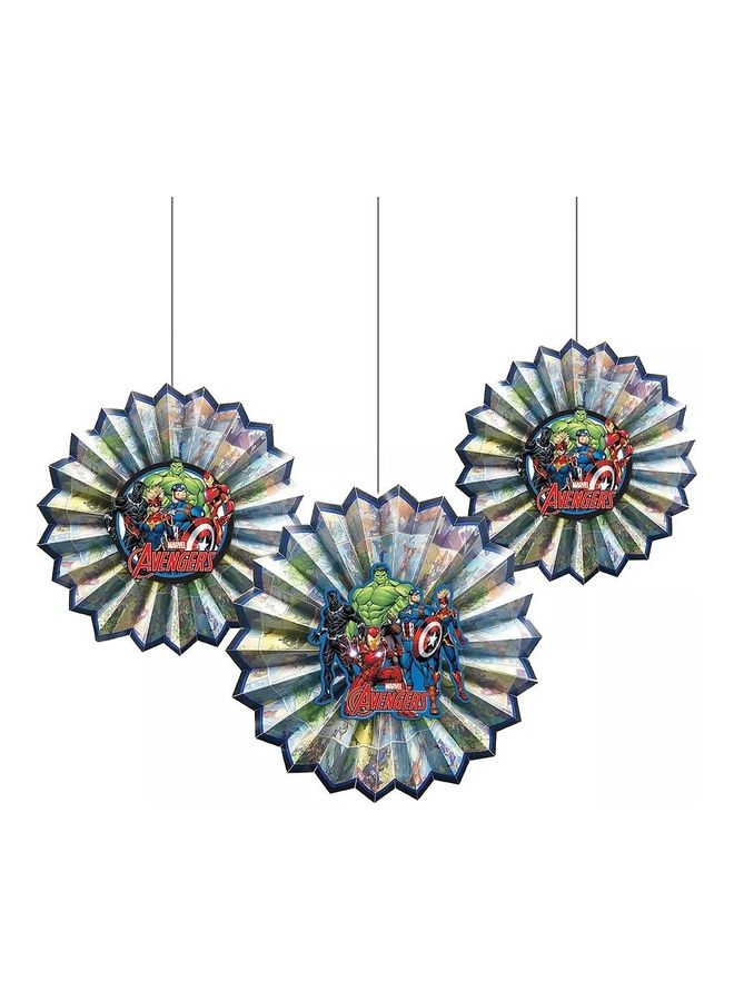 Riethmuller Avengers Power Unites Fan Decoration, 3Pcs 