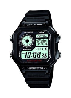 كاسيو ساعة يد رقمية بسوار من الراتنج طراز AE-1200WH-1AVEF للرجال  - Image 1