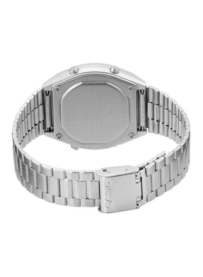 CASIO Men's Water Resistant Digital Watch B640WD-1AV - 35 mm - Silver - Image 2