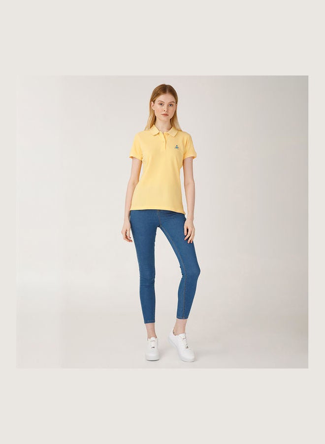 Biggdesign Casual Comfortable Polo Yellow  - Image 4