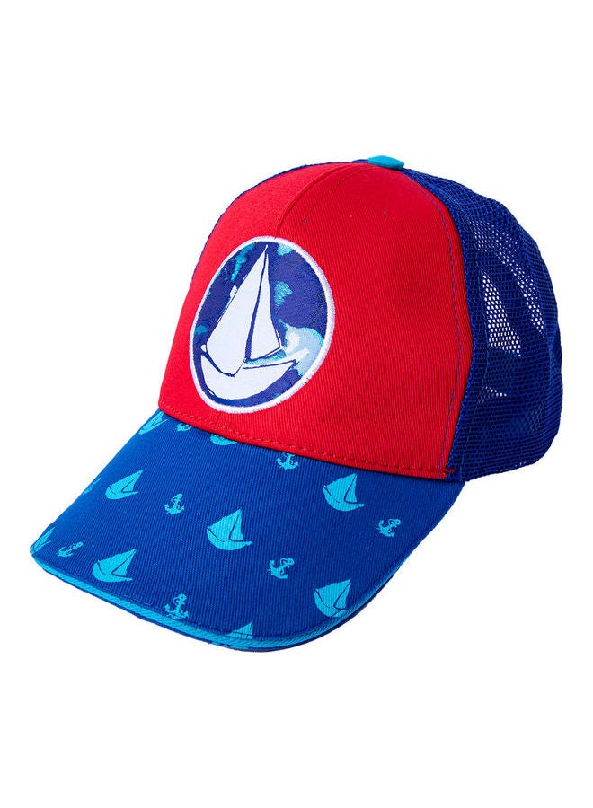 بيج ديزاين قبعة رياضية أنيقة أحمر/ أزرق - Image 1