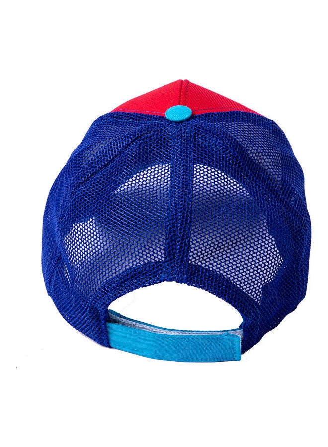 بيج ديزاين قبعة رياضية أنيقة أحمر/ أزرق - Image 2