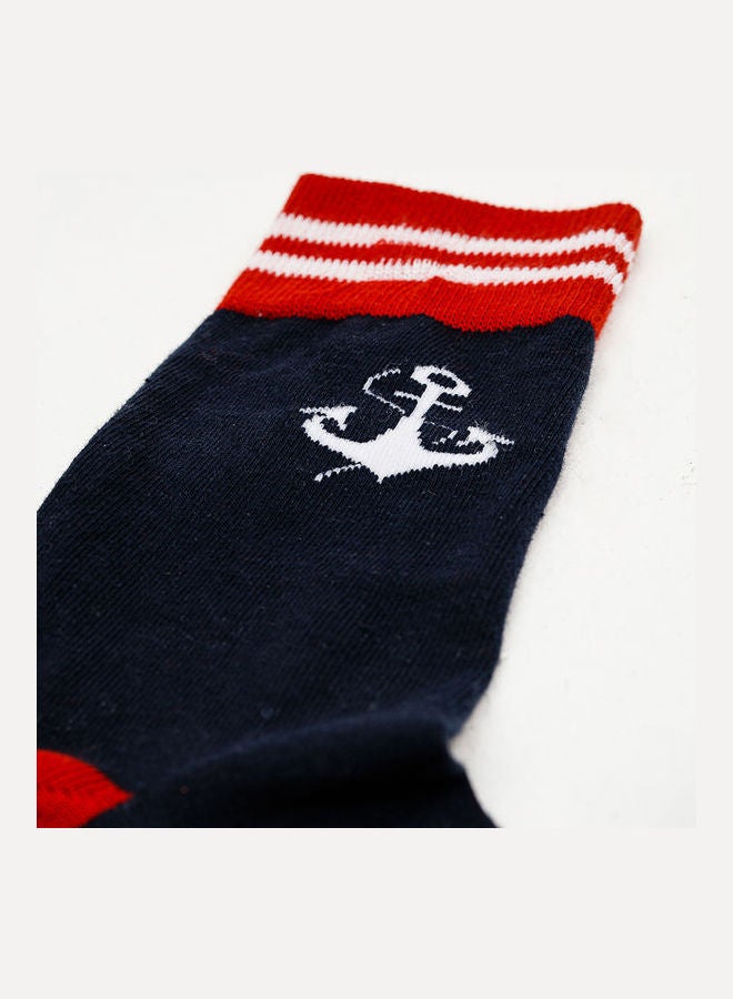Biggdesign 3 Pair Of Printed Socks Red/Black/White  - Image 2