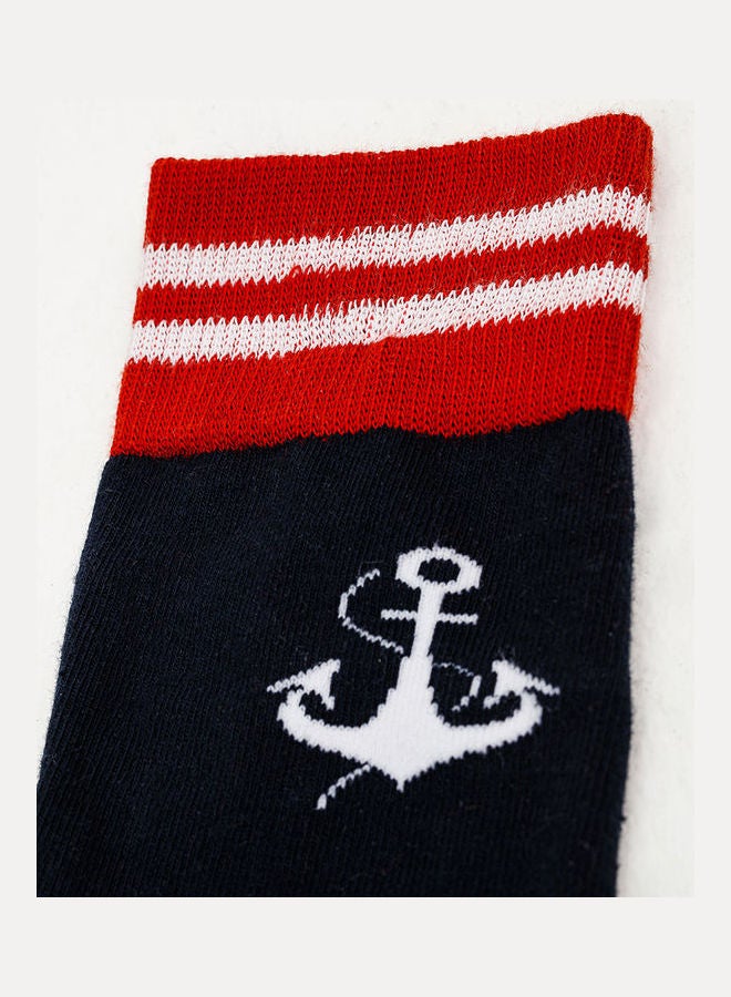 Biggdesign 3 Pair Of Printed Socks Red/Black/White  - Image 3