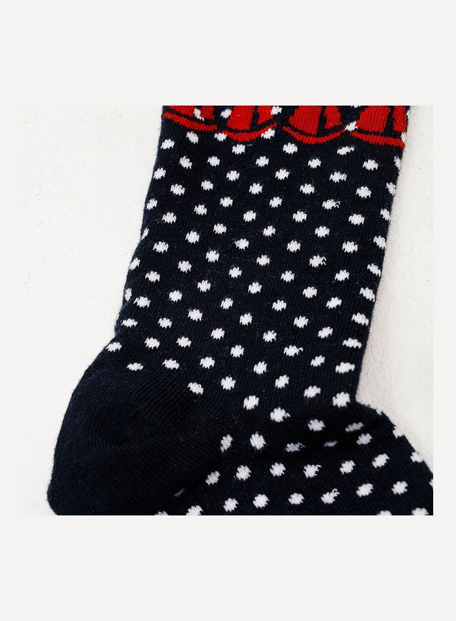 Biggdesign 3 Pair Of Printed Socks Red/Black/White  - Image 5