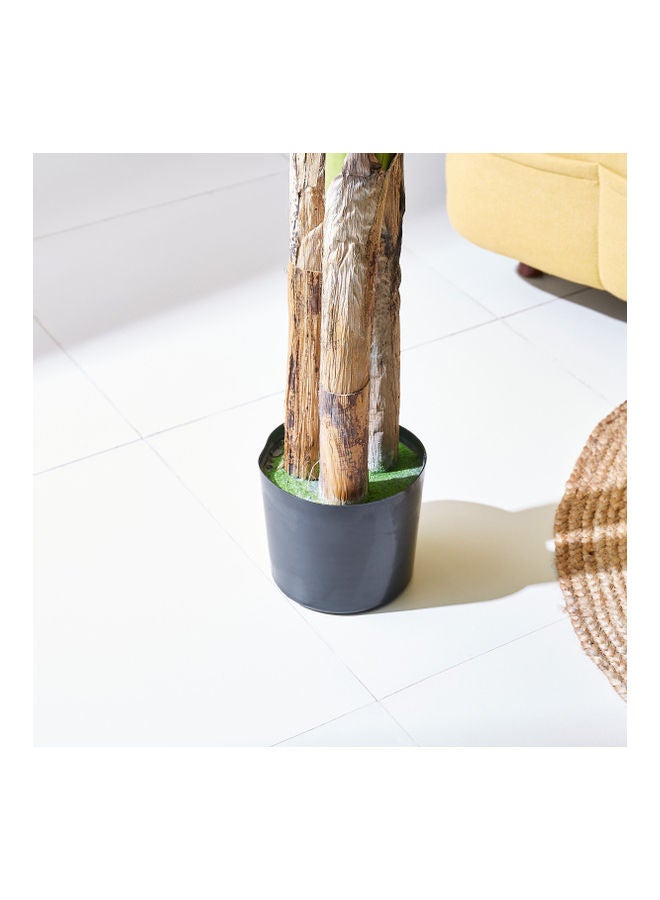 3-Trunk Banana Artificial Tree Green