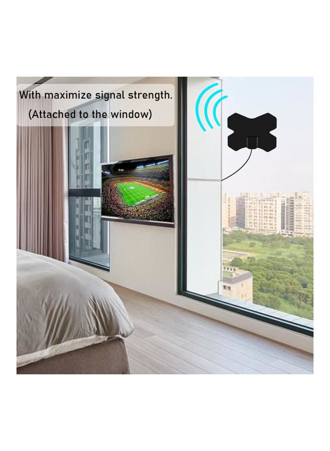 High Gain Digital TV Antenna V9071-V Black - Image 4