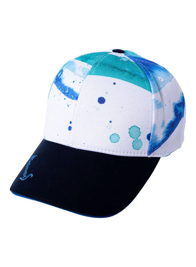 بيج ديزاين قبعة رياضية عصرية أزرق-أبيض - Image 1