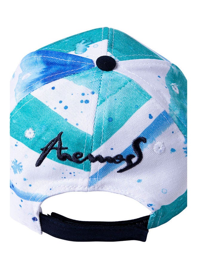 بيج ديزاين قبعة رياضية عصرية أزرق-أبيض - Image 2