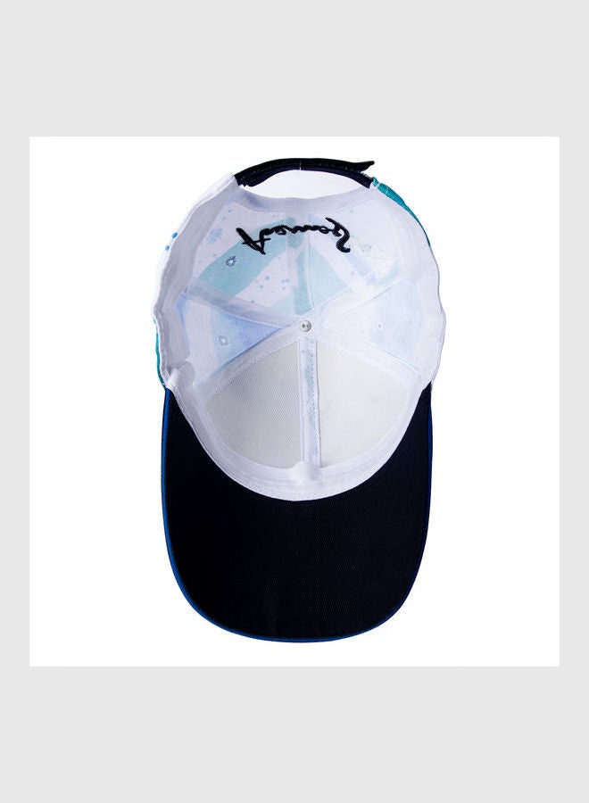 بيج ديزاين قبعة رياضية عصرية أزرق-أبيض - Image 5