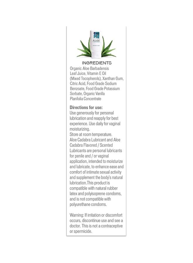 Aloe Cadabra Natural Aloe Personal Lubricant & Moisturizer  - Image 2