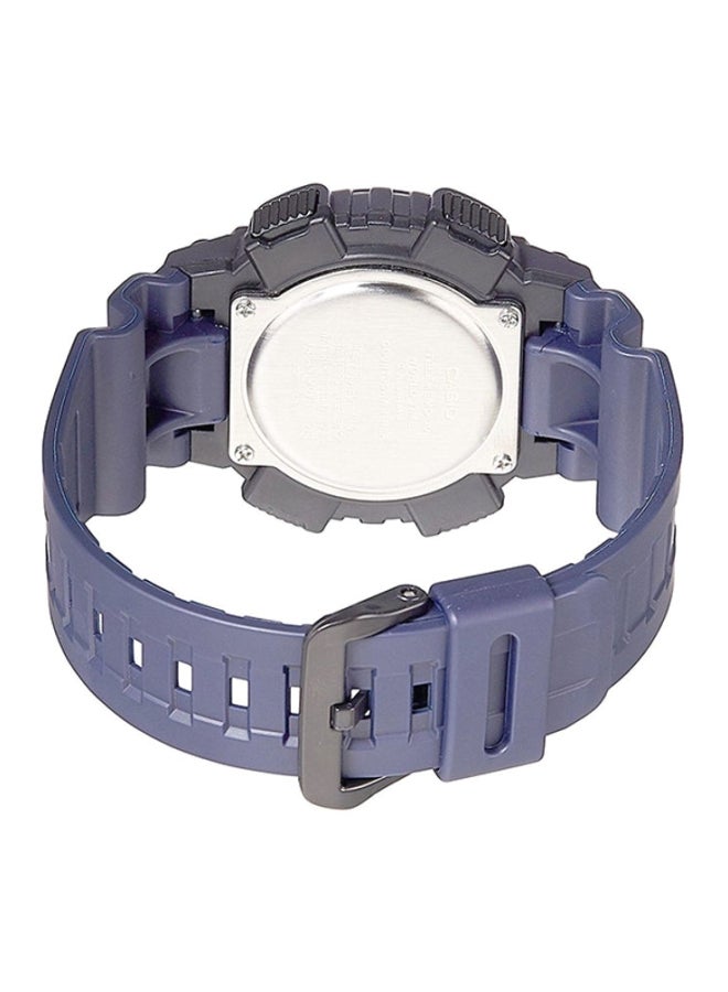 كاسيو ساعة يد بعقارب + رقمية مقاومة للماء من فئة الشباب طراز AEQ-110W-2AV للرجال - Image 2