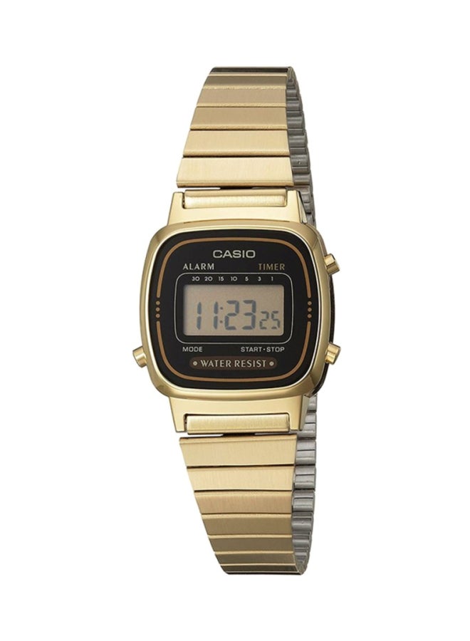 CASIO Women's Stainless Steel Digital Watch LA670WGA-1DF - 25 mm - Gold - Image 1