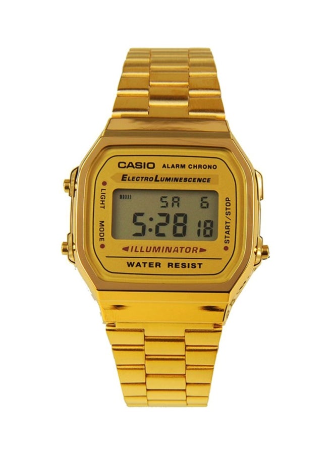 CASIO - Men's Water Resistant Digital Watch A168WG-9WDF - 39 mm - Gold - Image 1