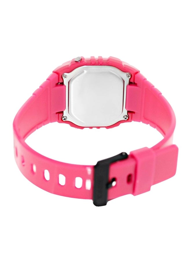 CASIO Women's Water Resistant Digital Watch W215H-4AV - 44 mm - Pink - Image 2