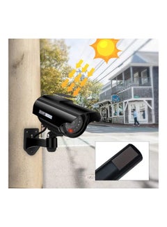 TOMVISION Solar Powered Bullet Dummy Surveillance Camera Black  - Image 2