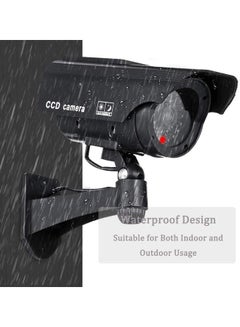 TOMVISION Solar Powered Bullet Dummy Surveillance Camera Black  - Image 4