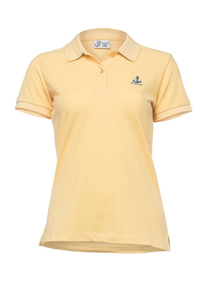 Biggdesign Casual Comfortable Polo Yellow  - Image 1