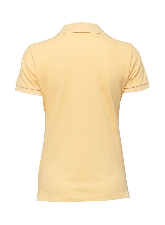Biggdesign Casual Comfortable Polo Yellow  - Image 2