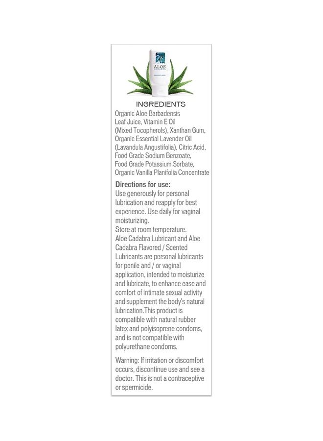 Aloe Cadabra - French Lavendar Personal Lubricant & Moisturizer - Image 1