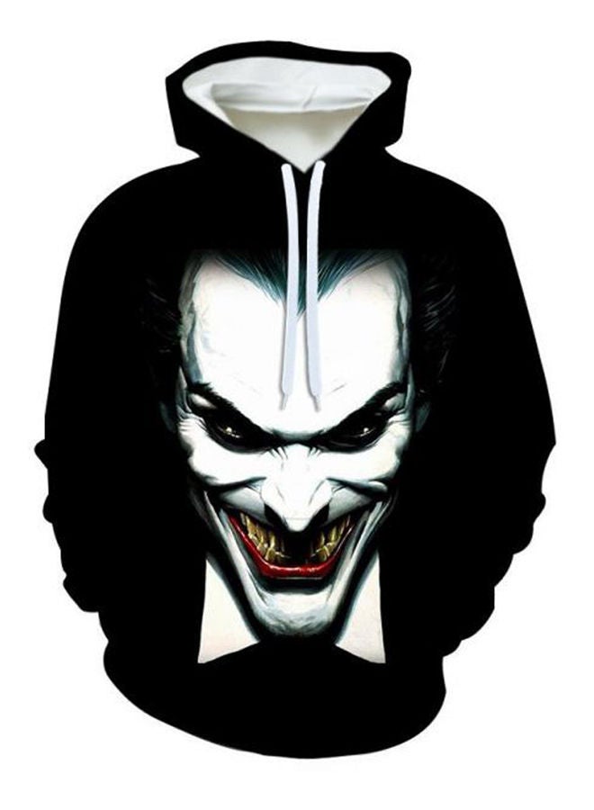 Generic Batman Joker Portrait Unisex Youth Pull-Over Hoodie Sweater For Boys And Girls Black 