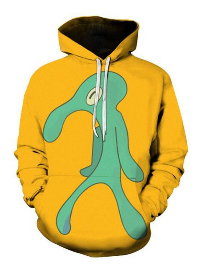Casual plain basic sweatshirt orange/Green 