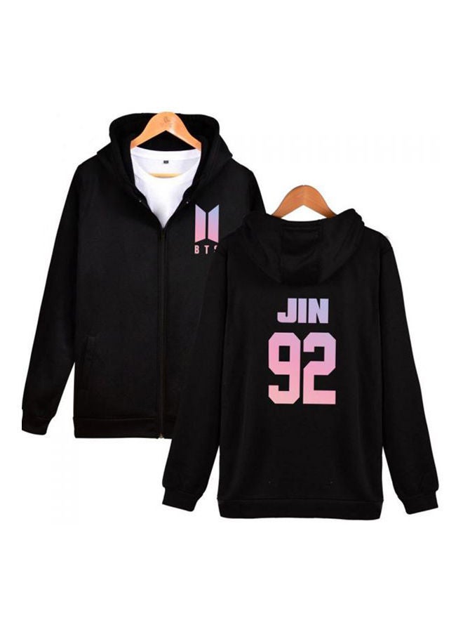Casual plain basic sweatshirt Black