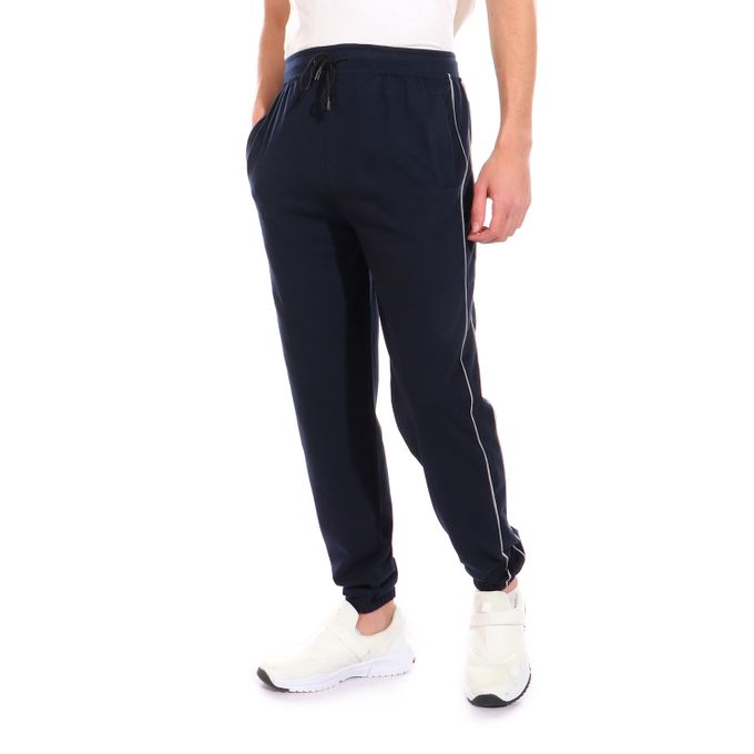 Caesar - Detailed Casual Sweatpants With 2 Line Blue - Image 1