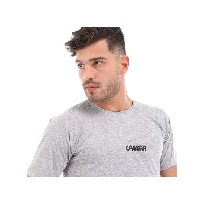 Caesar - Round Neck T-Shirt For Men Grey - Image 1