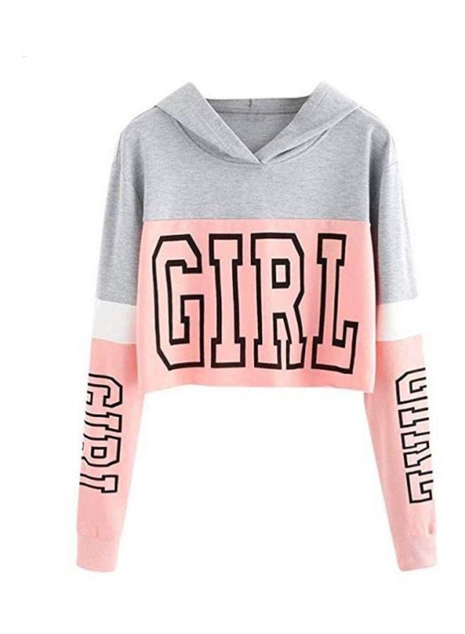 Women'S Letter Printed  Hoodie Sweatshirt Hooded Multicolor