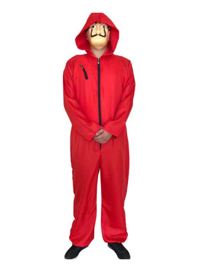 La Casa De Papel Jumpsuit Money Heist Cosplay Costume Accessory Costumes For Men Red-Black 