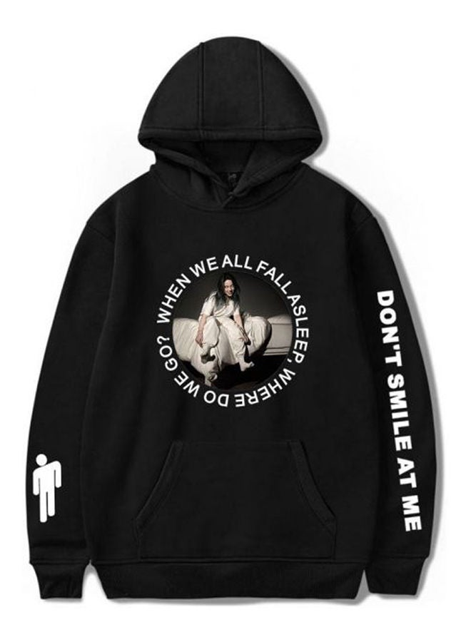 Generic Sweatshirt Fashion Leisure Billie Eilish Hoodies Sweaterong Sleeve Loose Sweatshirt For Men And Women Black 
