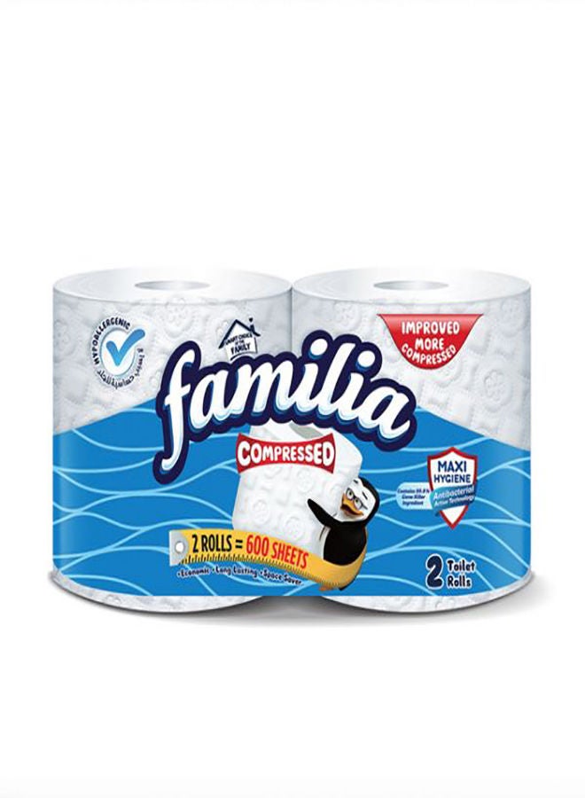 Familia Toilet Rolls Compressed - 2 Roll White  - Image 1