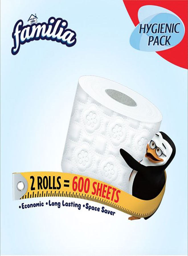 Familia Toilet Rolls Compressed - 2 Roll White  - Image 5