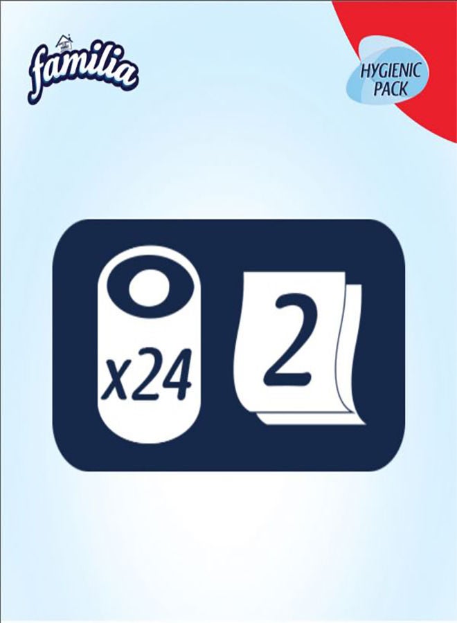 Familia Toilet Rolls Classic - 24 Roll 2 Ply White - Image 3