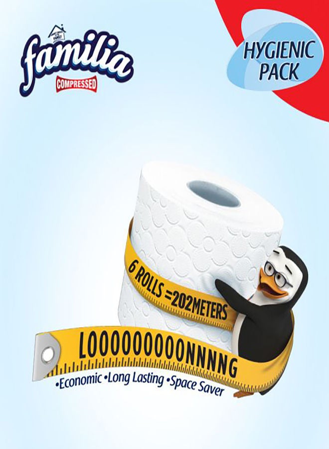 Familia Toilet Rolls Compressed - 6 Roll White  - Image 3