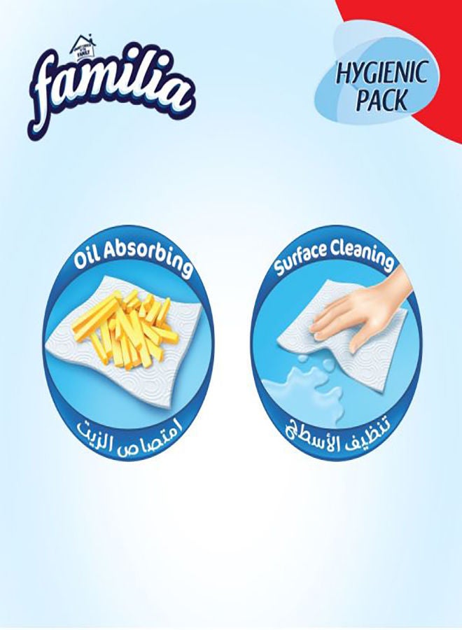 Familia - Kitchen Rolls Plus - 6 Roll 2 Ply White - Image 1