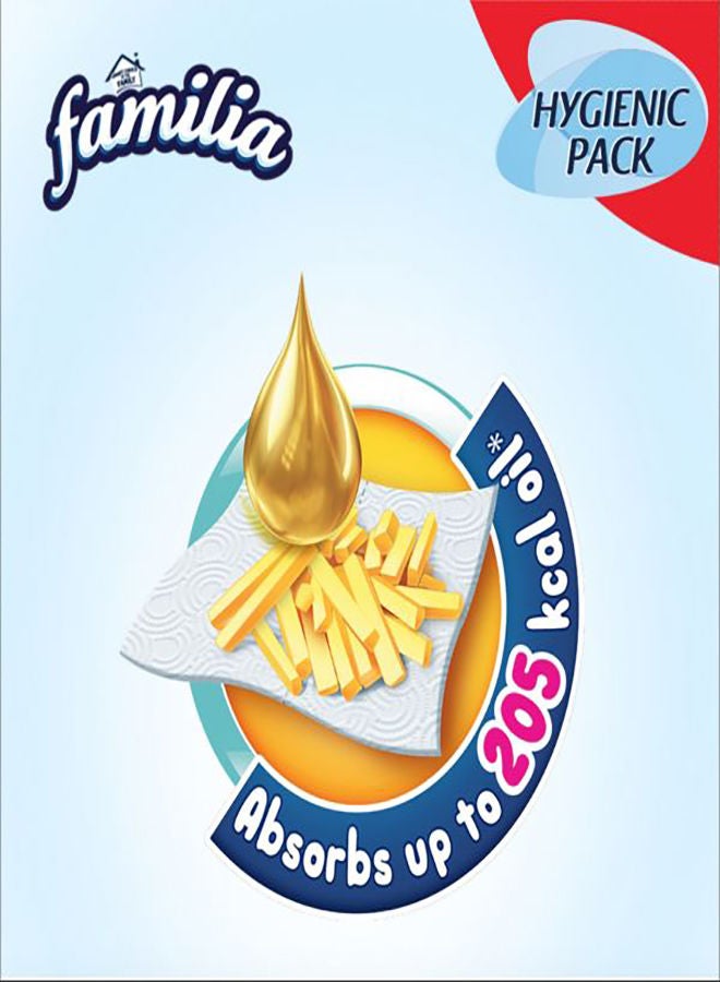 Familia - Kitchen Rolls Plus - 6 Roll 2 Ply White - Image 1