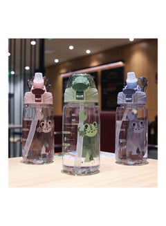 Generic Tiger Leak Proof Water Bottle With Straw  - Image 3
