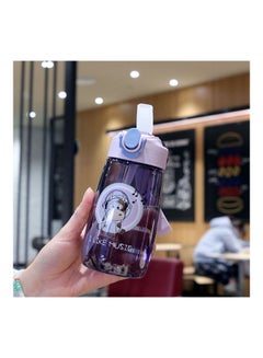Generic Milk Cow Leak Proof Water Bottle With Straw  - Image 1