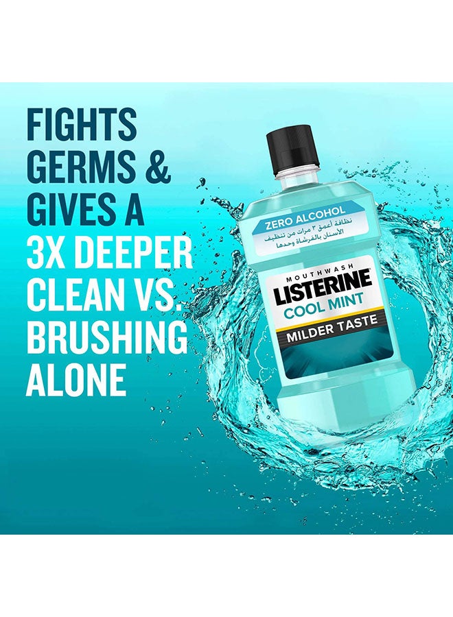 Listerine Cool Mint Mouthwash Milder Taste Blue 250ml  - Image 2