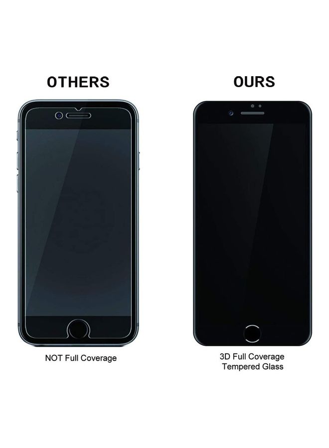 ICS Screen Protector Tempered Glass for Apple iPhone 7/8 Black - Image 2