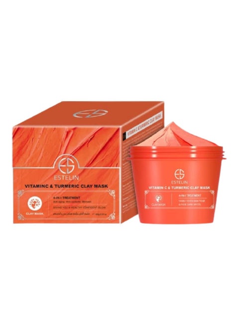 Vitamin C and Tumeric Clay Mask Orange 100grams